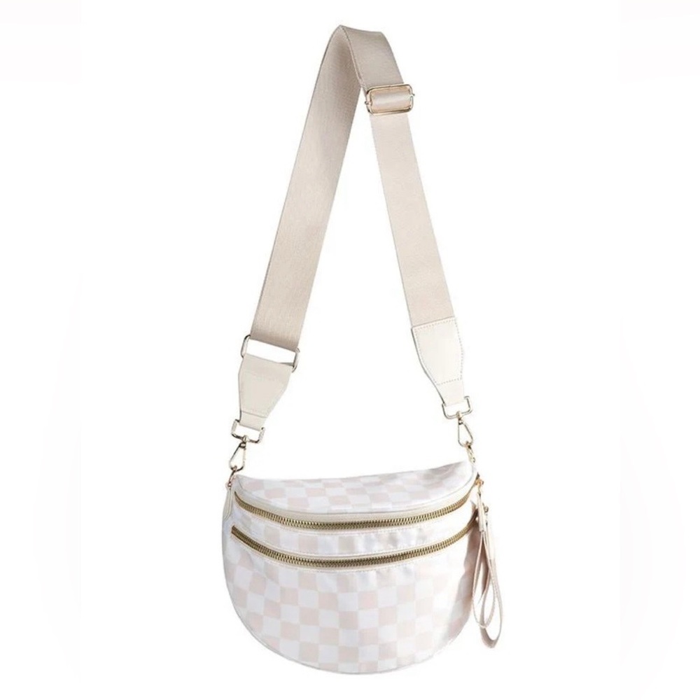 Stylish Cream Crossbody Bag